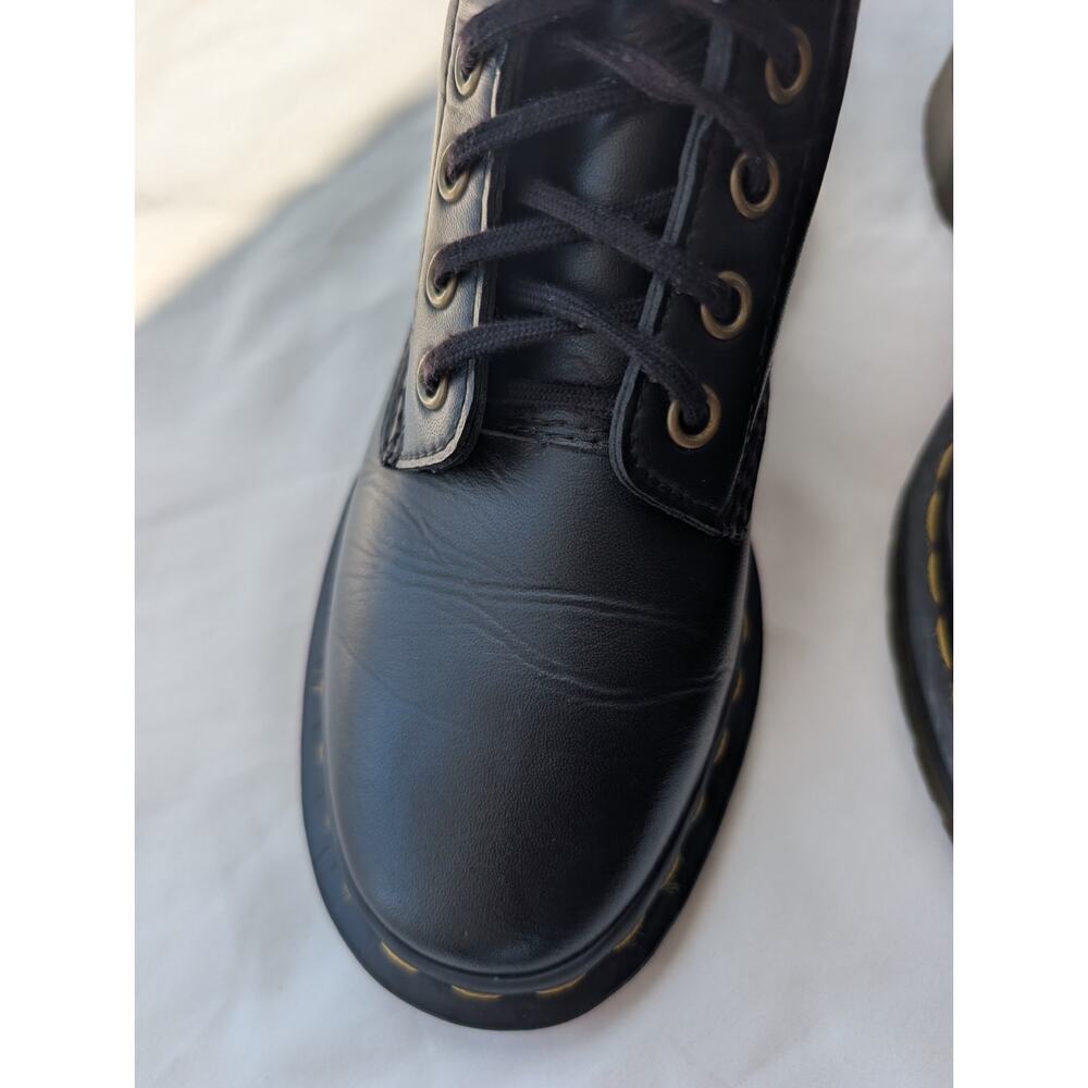 Dr. Doc Martens Air Wair VEGAN 1460 Felix Rub Off Black Combat Boots 5M/6W - Picture 4 of 7